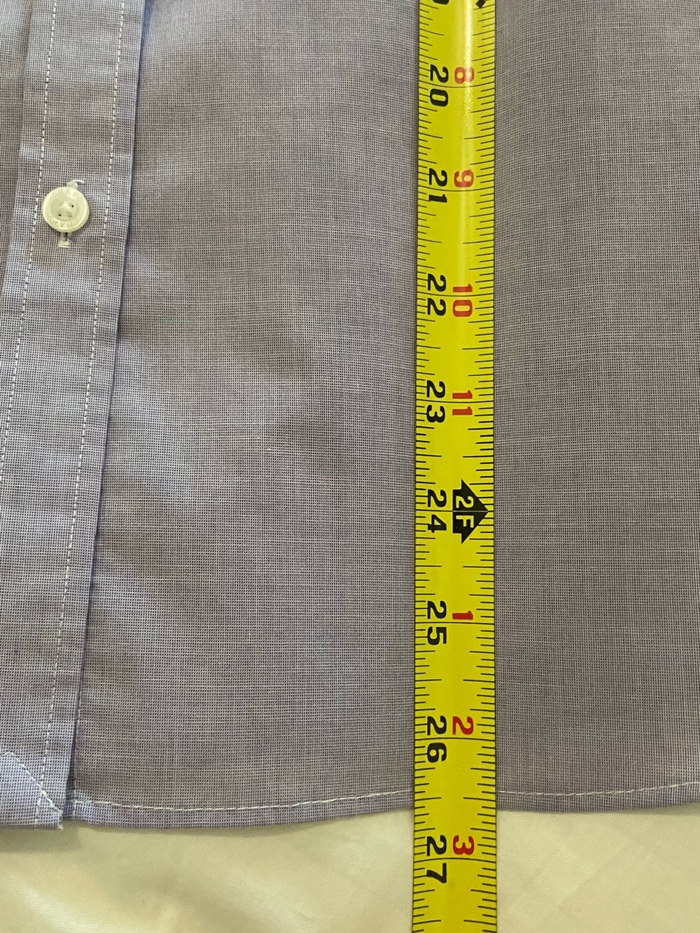 Chaps Women’s Lavender No Iron Button Down Shirt Size Large Classic Fit - Picture 7 of 7